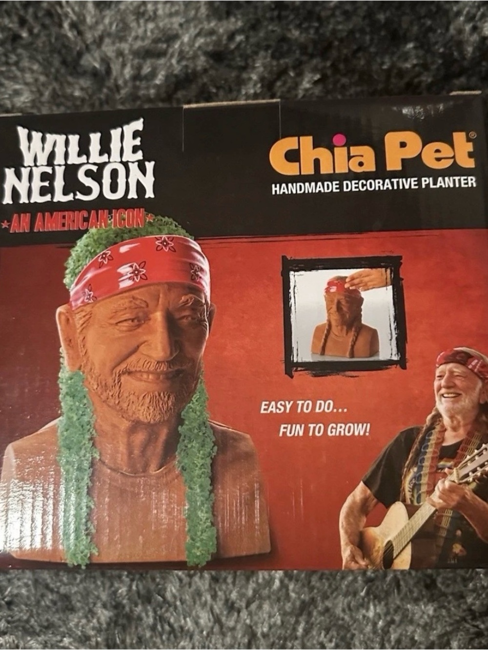 Willie Nelson Chia Pet Decorative Planter